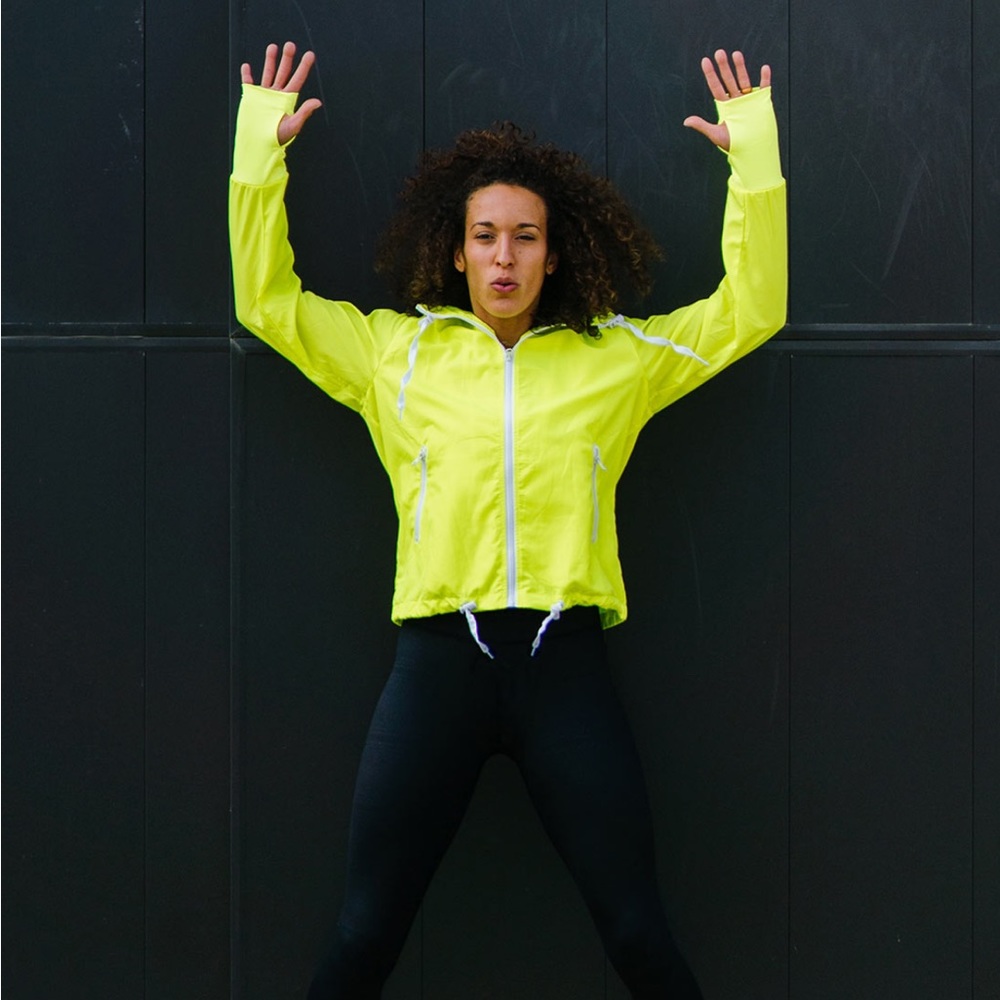 ZYIA Electric Yellow Bomber Jacket